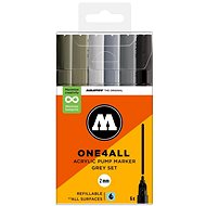 MOLOTOW One4All 127HS 2 mm 6 pcs Grey Set - Felt Tip Pens