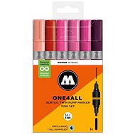 MOLOTOW One4All Twin 6 pcs Pink Set - Felt Tip Pens