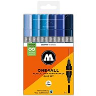 MOLOTOW One4All Twin 6 pcs Blue Set - Felt Tip Pens