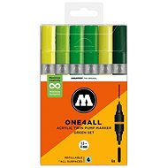 MOLOTOW One4All Twin 6 pcs Green Set - Felt Tip Pens