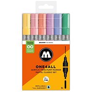 MOLOTOW One4All Twin 6 pcs Pastel Set A - Felt Tip Pens