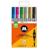 MOLOTOW One4All Twin 6 pcs Metallic Set - Felt Tip Pens