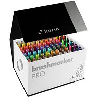 KARIN BrushMarker PRO MegaBoxPlus 72 pcs + 3x blender - Felt Tip Pens