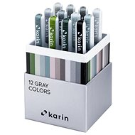 KARIN RealBrush PRO 12 pcs Gray colours - Felt Tip Pens