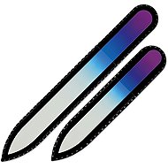 Mont Bleu Set of 2 coloured glass files R-MS03 - Nail File