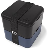 MonBento Snack bento box Square Midnight Onyx - Lunch Box