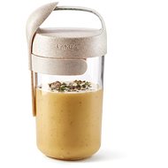 Lékué Snack box with spoon Jar To Go Organic 600 ml - Lunch Box