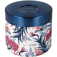 Quokka Stainless steel food container Whim Blue Garden, 600 ml - Lunch Box