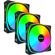 Montech RX120 PRO Reverse 3 in 1 Pack Black - PC Fan
