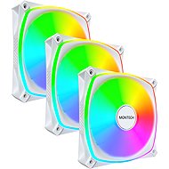 Montech RX120 PRO Reverse 3 in 1 Pack White - PC Fan