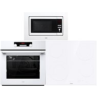 MORA VT 537 AW + MORA VDSS 654 FFW + MORA VMT 422 W - Oven, Cooktop and Microwave Set