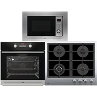 MORA VTS 548 BX + MORA VDP 645 GX1 + MORA VMT 442 X - Oven, Cooktop and Microwave Set