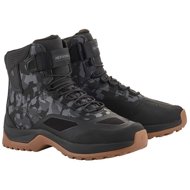 ALPINESTARS boots CR-6 DRYSTAR, black/grey camouflage, size 48 - Motorcycle Shoes