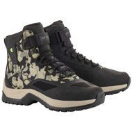 ALPINESTARS boots CR-6 DRYSTAR, black/green camouflage/beige - Motorcycle Shoes