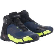 ALPINESTARS boots CR-X DRYSTAR, blue/yellow fluo/black, 2025, size 48 - Motorcycle Shoes