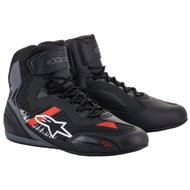 ALPINESTARS boots FASTER-3 RIDEKNIT, black/grey/red, 2025, size 40,5 - Motorcycle Shoes