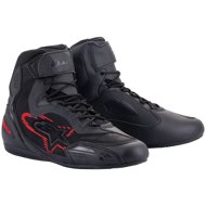 ALPINESTARS boots FASTER-3 RIDEKNIT, black/dark grey/red, 2025, size 48 - Motorcycle Shoes