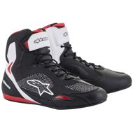 ALPINESTARS boots FASTER-3 RIDEKNIT, black/white/red, 2025, size 43,5 - Motorcycle Shoes