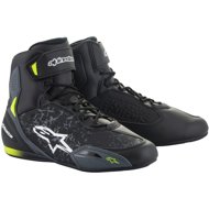 ALPINESTARS boots FASTER-3, black/yellow fluo, 2024, size 43 - Motorcycle Shoes