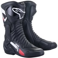 ALPINESTARS boots S-MX 6, black/white/grey/red, 2024, size 36 - Motorcycle Shoes