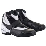 ALPINESTARS boots SMX-1 R VENTED, black/white, perforated lining, 2025, size 48 - Motorcycle Shoes