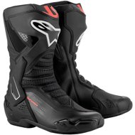 ALPINESTARS boots SMX-6 3, black/red fluo, 2025, size 36 - Motorcycle Shoes