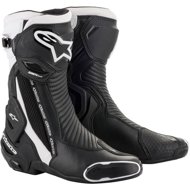 ALPINESTARS boots SMX PLUS 2, black/white, 2025, size 42 - Motorcycle Shoes