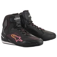 ALPINESTARS boots STELLA FASTER-3 RIDEKNIT, women, black/yellow/pink, 2025, size 36 - Motorcycle Shoes