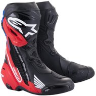 ALPINESTARS SUPERTECH R HONDA kollekció, fekete/fluo piros/kék/fehér, 2025, 41-es méret - Motoros csizma