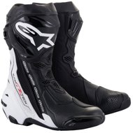 ALPINESTARS SUPERTECH R VENTED boots, black/white, 2025, size 37 - Motorcycle Shoes