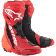 ALPINESTARS boots SUPERTECH R VENTED, red fluo/red, 2025, size 45 - Motorcycle Shoes