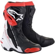 ALPINESTARS boots SUPERTECH R, black/white/red, size 48 - Motorcycle Shoes