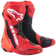 ALPINESTARS boots SUPERTECH R, red fluo/red, 2025, size 47 - Motorcycle Shoes