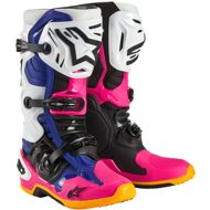 ALPINESTARS boots TECH 10 limited edition COAST, white/blue/pink/yellow/orange. /2024, size 43 - Motorcycle Shoes