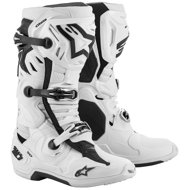 ALPINESTARS boots TECH 10 SUPERVENTED, perforated, white, 2025, size 49,5 - Motorcycle Shoes