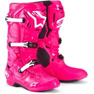 ALPINESTARS boots TECH 10, pink/black/white, 2025, size 48 - Motorcycle Shoes