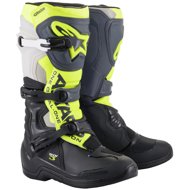ALPINESTARS boots TECH 3, black/grey/yellow fluo, 2024, size 45,5 - Motorcycle Shoes