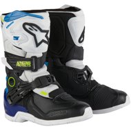 ALPINESTARS boots TECH 3S KIDS, children's, white/black/blue, 2025, size 29 - Motorcycle Shoes