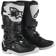 ALPINESTARS boots TECH 3S YOUTH, children's, white/black, 2025, size 42 - Motorcycle Shoes