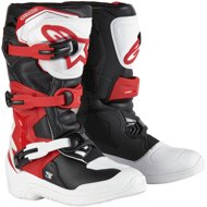 ALPINESTARS boots TECH 3S YOUTH, children's, white/black/red, 2025, size 34 - Motorcycle Shoes