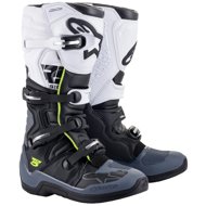 ALPINESTARS boots TECH 5, black/grey/white/yellow fluo, 2025, size 48 - Motorcycle Shoes