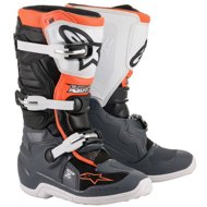 ALPINESTARS boots TECH 7 S, children's, black/grey/white/orange fluo, size 40,5 - Motorcycle Shoes