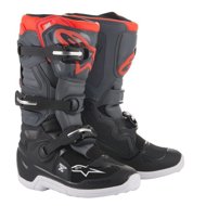 ALPINESTARS boots TECH 7 S, children's, black/grey/orange fluo, 2025, size 37 - Motorcycle Shoes