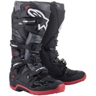 ALPINESTARS boots TECH 7, black/grey/red, 2024 - Motorcycle Shoes