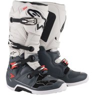 ALPINESTARS boots TECH 7, dark grey/light grey/fluo red, size 45,5 - Motorcycle Shoes