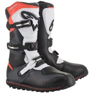 ALPINESTARS TECH TRIAL boots, black/grey/white/fluo red, 2025, size 38 - Motorcycle Shoes
