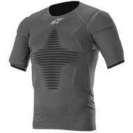 ALPINESTARS short-sleeved thermal shirt with protectors ROOST BASE, anthracite black, 2025, size 202 - Thermal Underwear