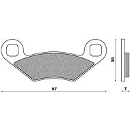 Newfren brake pads (OFF ROAD ATV SINTERED compound) (2pcs) M502-677 - Motorbike Brake Pads