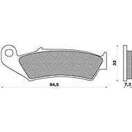 Newfren brake pads (OFF ROAD DIRT SINTERED compound) (2pcs) M502-583 - Motorbike Brake Pads