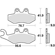 Braking brake pads (semi-metallic compound SM1) (2pcs) M501-178 - Motorbike Brake Pads